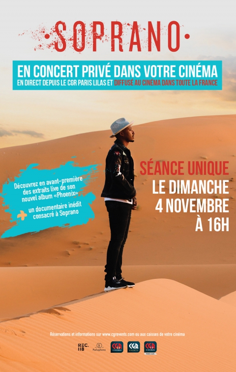 Soprano le concert privé diffusé au cinéma 